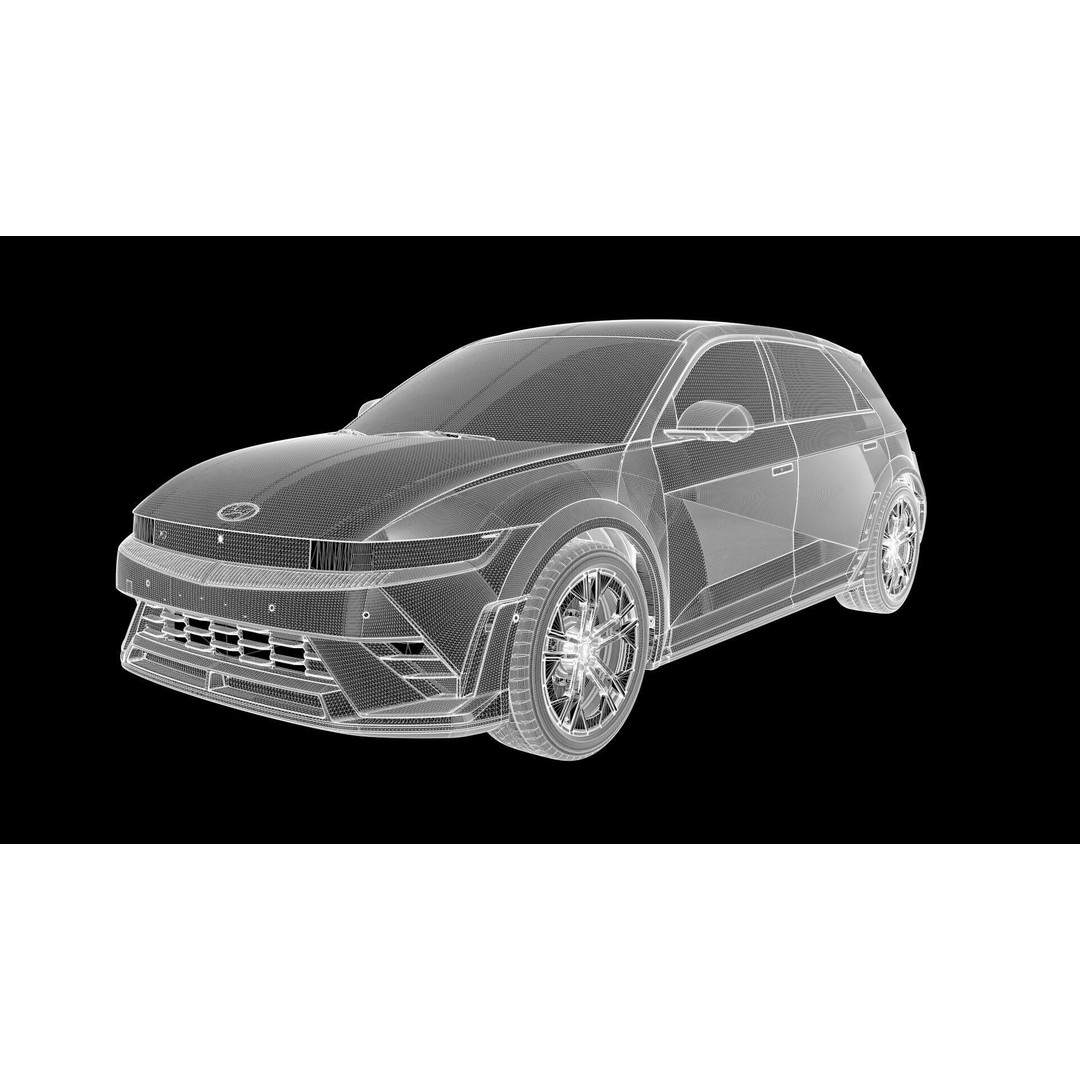 Ioniq 5 N Line 3D Model – Rigged Sport Car for Unreal & V-Ray - View 25