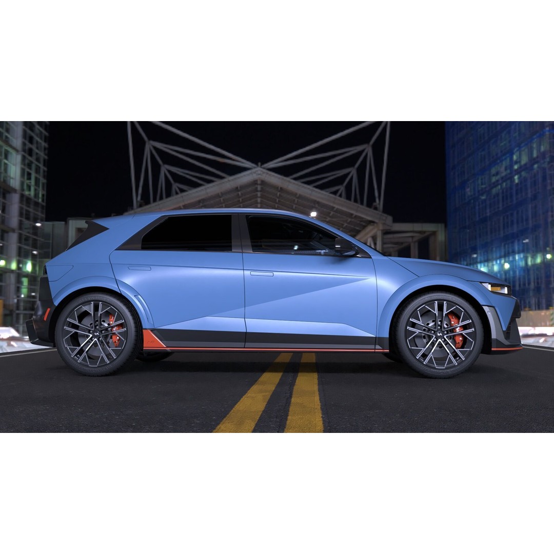 Ioniq 5 N Line 3D Model – Rigged Sport Car for Unreal & V-Ray - View 4