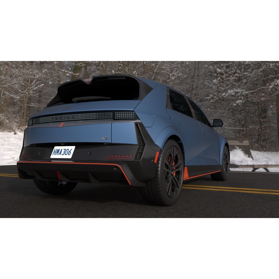 Ioniq 5 N Line 3D Model – Rigged Sport Car for Unreal & V-Ray - View 6