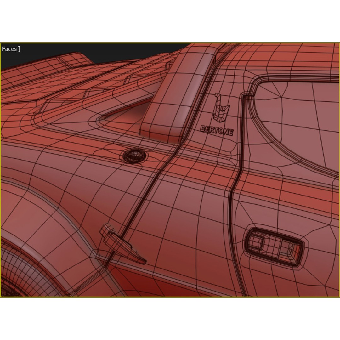 Lancia Stratos HF Rally 3D Model – High Poly Game Asset, FBX, OBJ - View 18