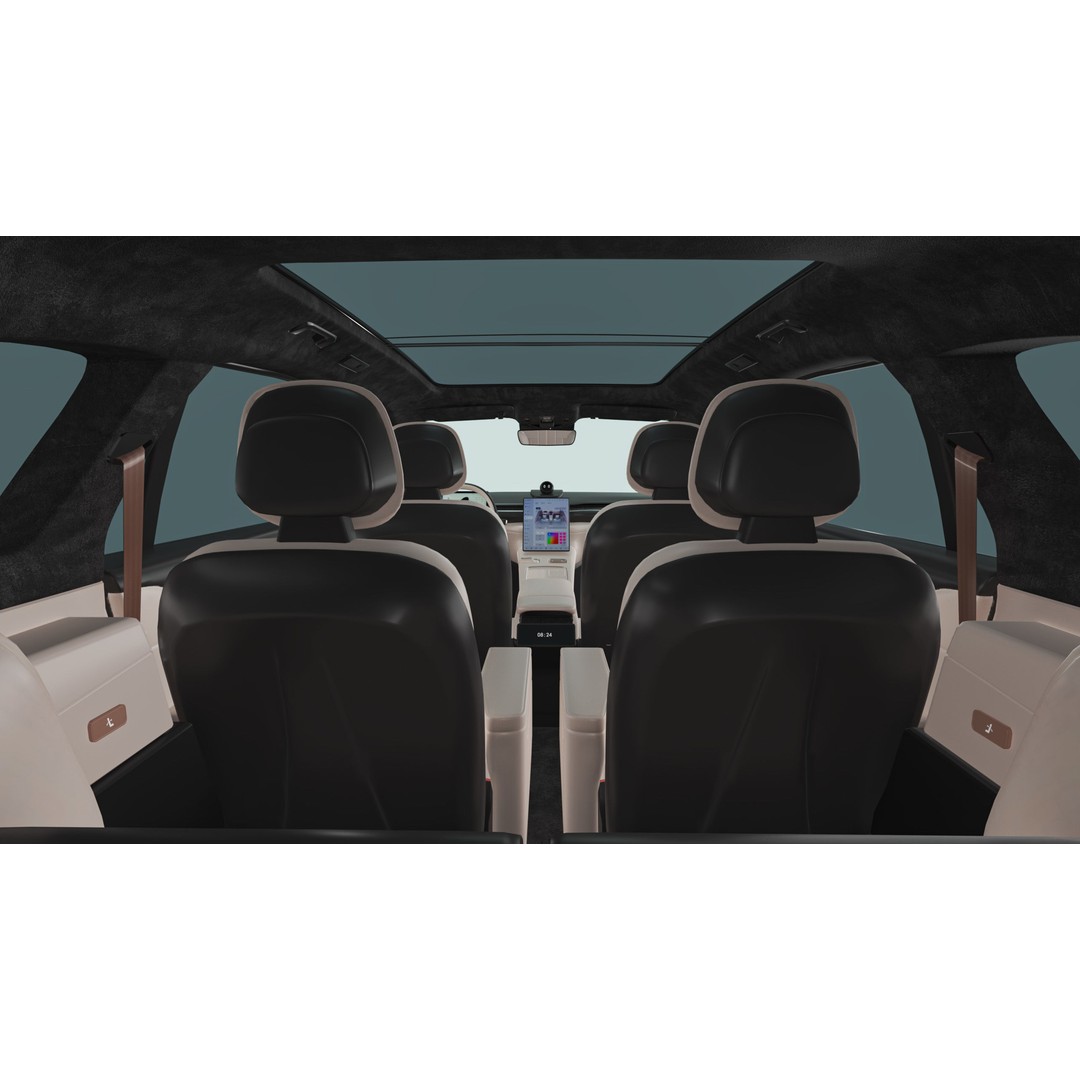2024 NIO EL8 ES8 3D Model – High Poly SUV with Interior, FBX, Blender - View 15