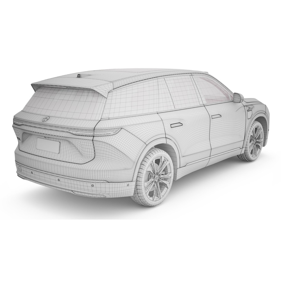 2024 NIO EL8 ES8 3D Model – High Poly SUV with Interior, FBX, Blender - View 18