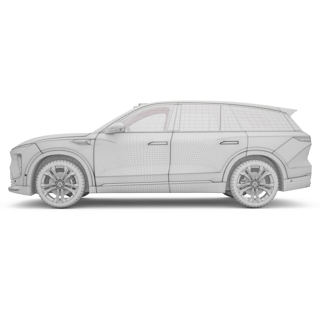 2024 NIO EL8 ES8 3D Model – High Poly SUV with Interior, FBX, Blender - View 20