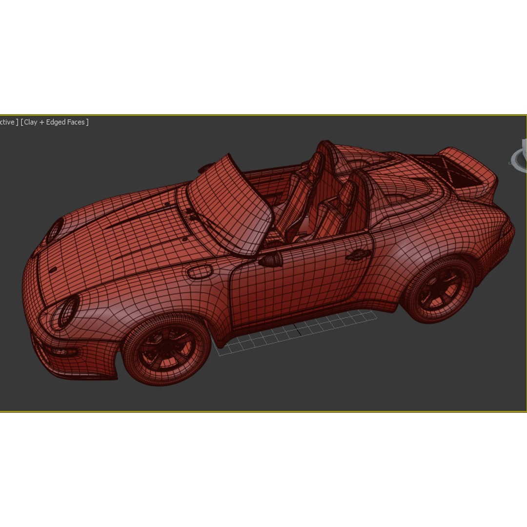 Porsche 993 Gunther Werks Speedster 3D Model – High Poly Game-Ready Asset, FBX/OBJ