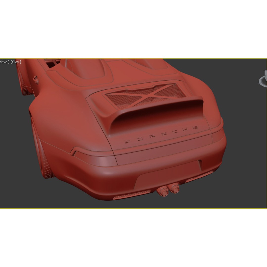 Porsche 993 Gunther Werks Speedster 3D Model – High Poly Game-Ready Asset, FBX/OBJ - View 15