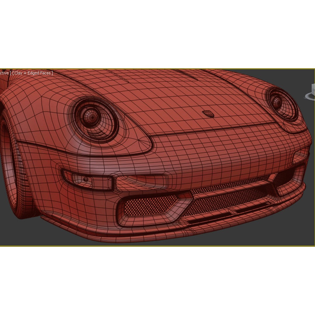 Porsche 993 Gunther Werks Speedster 3D Model – High Poly Game-Ready Asset, FBX/OBJ - View 17