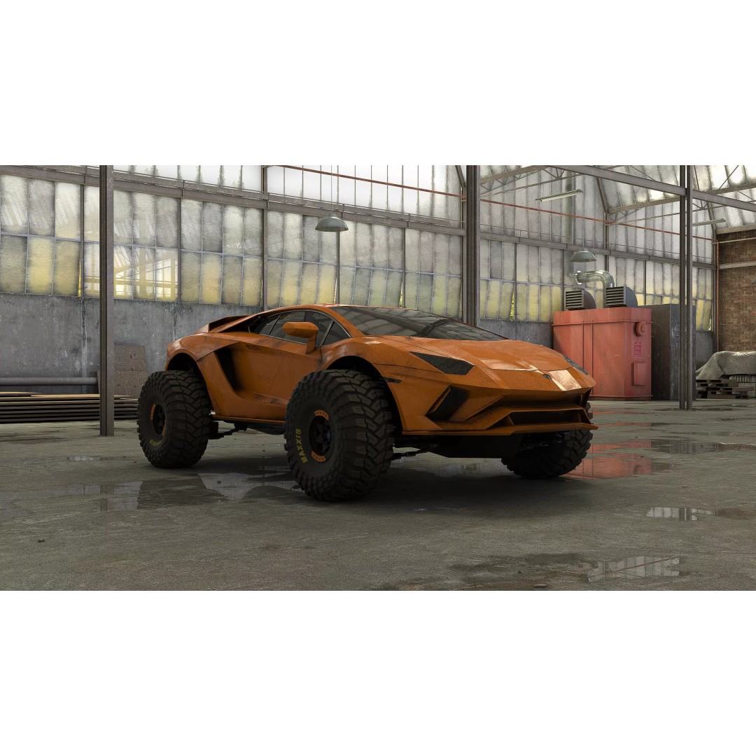 Monster Car 3D Model – Low Poly Concept Vehicle, PBR Textures - View 11