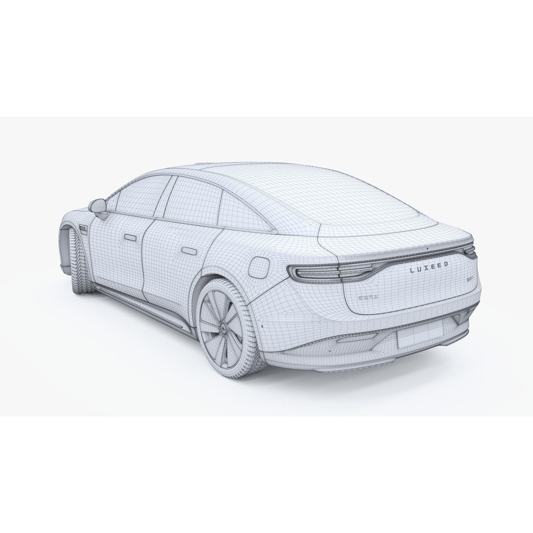 2024 Luxeed S7 3D Model – Smart Coupe with PBR Textures, FBX, OBJ