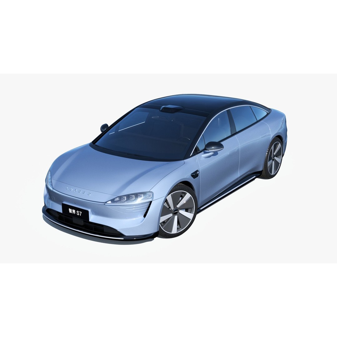2024 Luxeed S7 3D Model – Smart Coupe with PBR Textures, FBX, OBJ - View 3