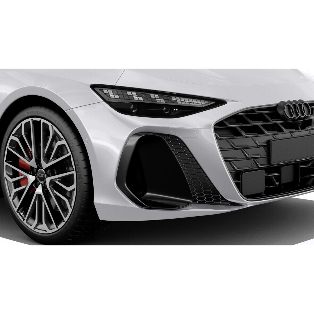 Audi A6 Sedan 2026 3D Model – High Poly Game-Ready Asset, FBX, OBJ - View 12