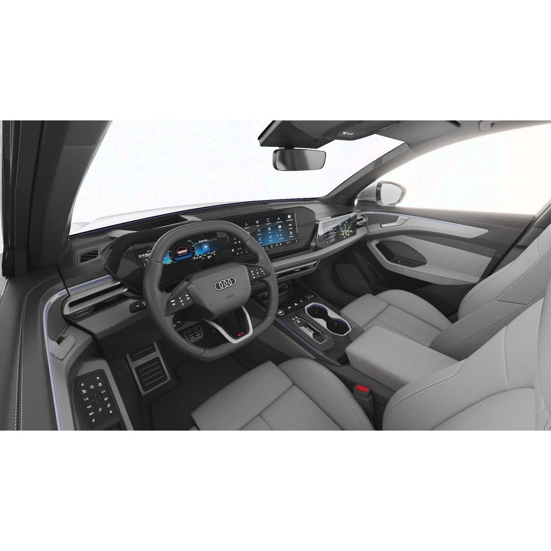Audi A6 Sedan 2026 3D Model – High Poly Game-Ready Asset, FBX, OBJ - View 15