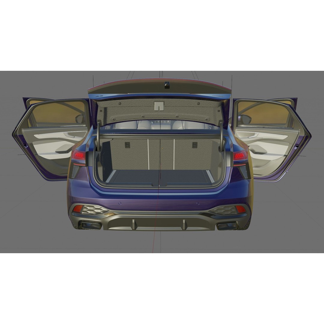 Audi A6 Sedan 2026 3D Model – High Poly Game-Ready Asset, FBX, OBJ - View 32