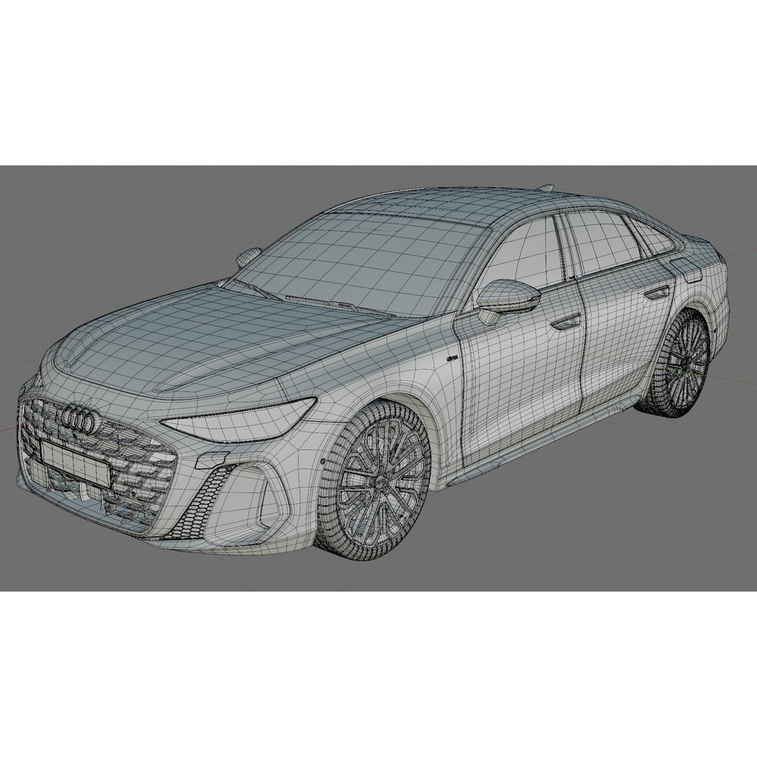 Audi A6 Sedan 2026 3D Model – High Poly Game-Ready Asset, FBX, OBJ - View 35