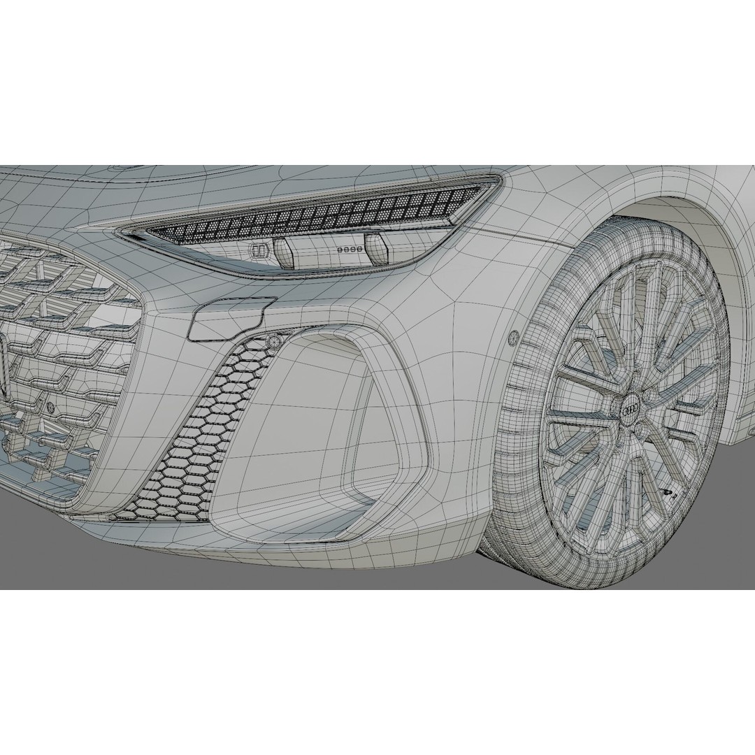 Audi A6 Sedan 2026 3D Model – High Poly Game-Ready Asset, FBX, OBJ - View 37