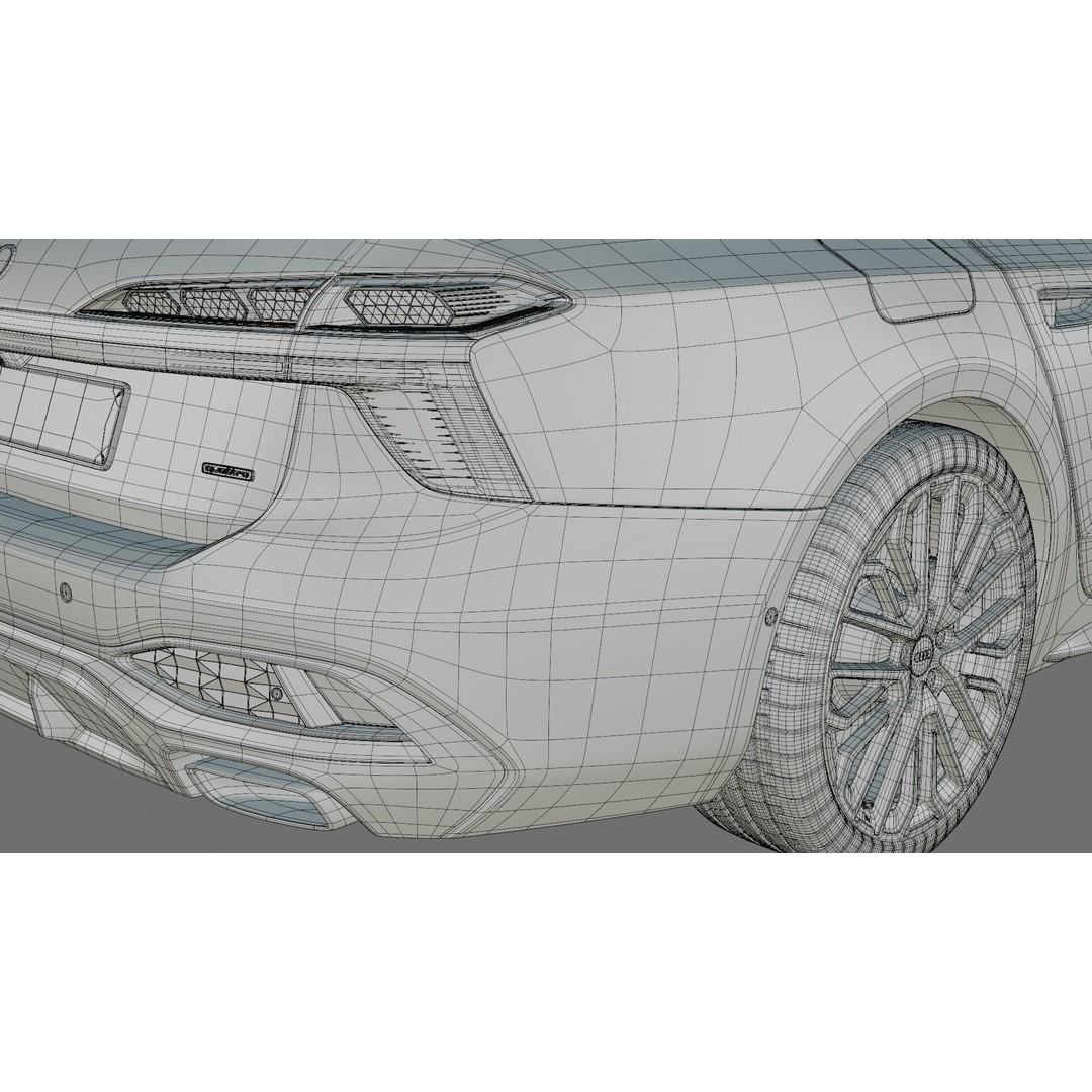 Audi A6 Sedan 2026 3D Model – High Poly Game-Ready Asset, FBX, OBJ - View 38