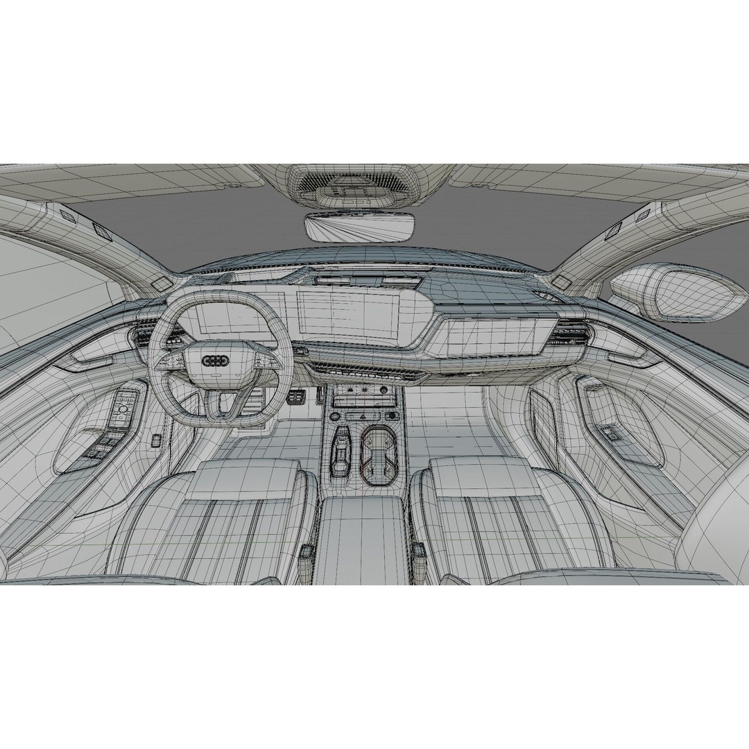 Audi A6 Sedan 2026 3D Model – High Poly Game-Ready Asset, FBX, OBJ - View 39