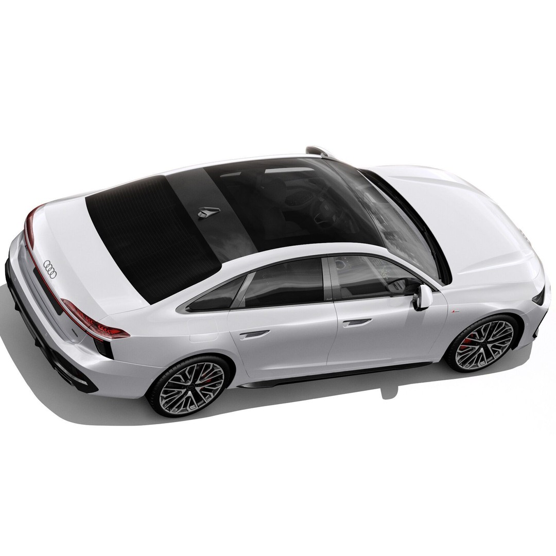 Audi A6 Sedan 2026 3D Model – High Poly Game-Ready Asset, FBX, OBJ - View 8