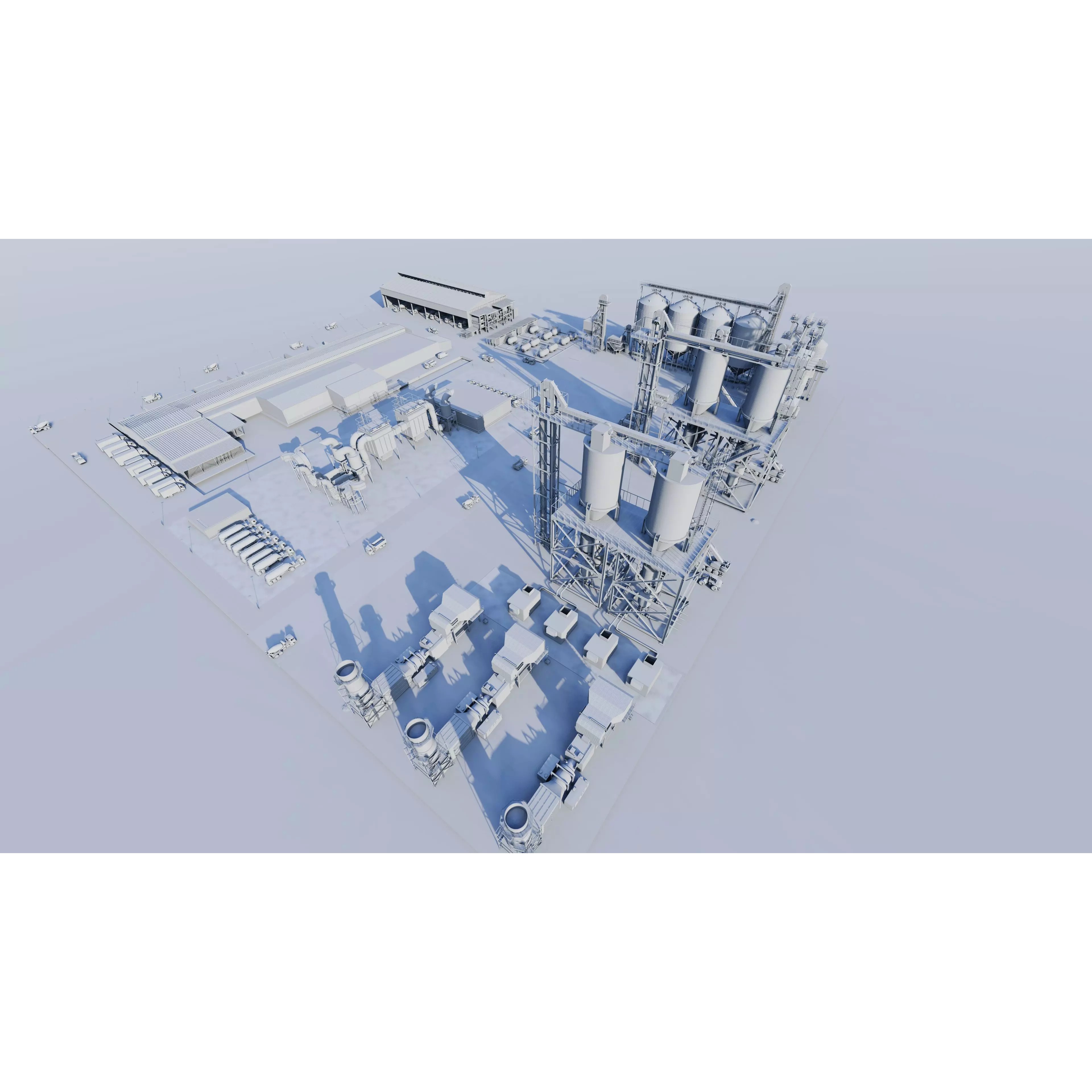 Industrial Factory - Low-Poly Game-Ready 3D Model - View 13