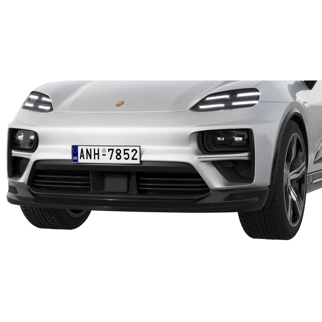 Porsche Macan Turbo Electric 3D Model – High Poly Game Asset, FBX, OBJ - View 11