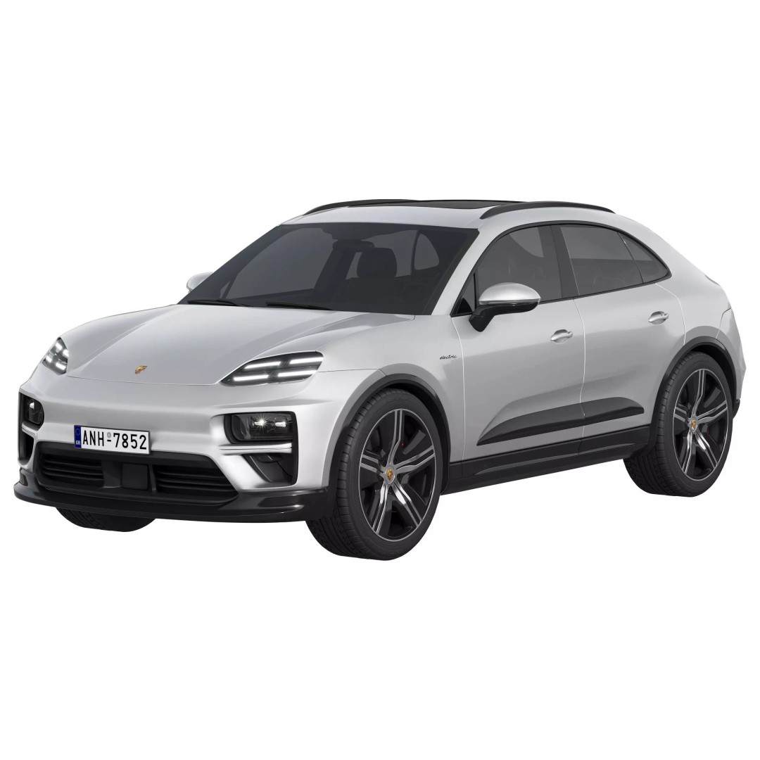 Porsche Macan Turbo Electric 3D Model – High Poly Game Asset, FBX, OBJ - View 2