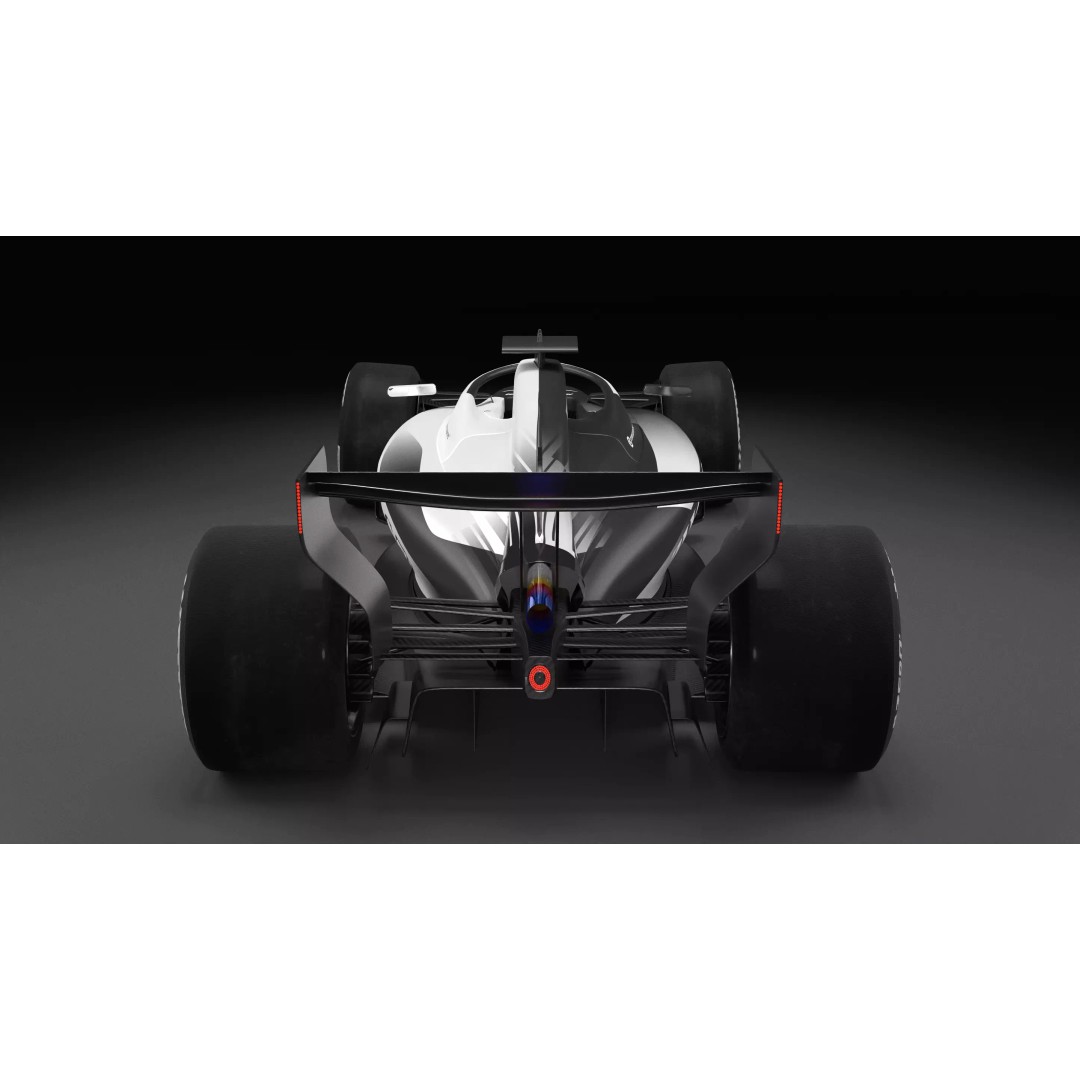 2026 Cadillac F1 3D Model – Low Poly Racing Car with PBR Textures - View 6