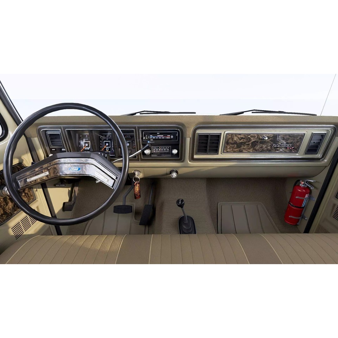 1978 F-350 SuperCab 3D Model – High Poly Truck with Bed Cap, Blender, OBJ - View 25