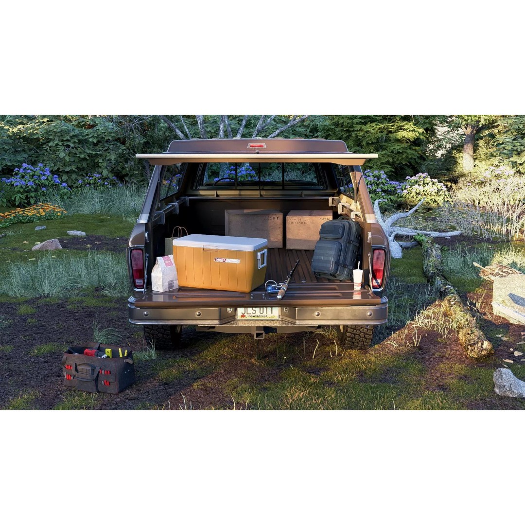 1978 F-350 SuperCab 3D Model – High Poly Truck with Bed Cap, Blender, OBJ - View 51