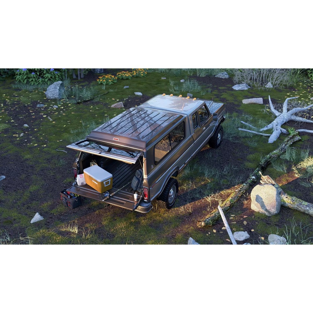 1978 F-350 SuperCab 3D Model – High Poly Truck with Bed Cap, Blender, OBJ - View 53