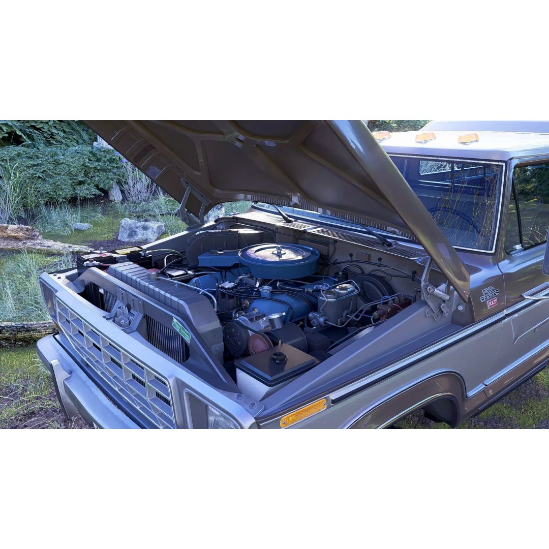 1978 F-350 SuperCab 3D Model – High Poly Truck with Bed Cap, Blender, OBJ - View 56