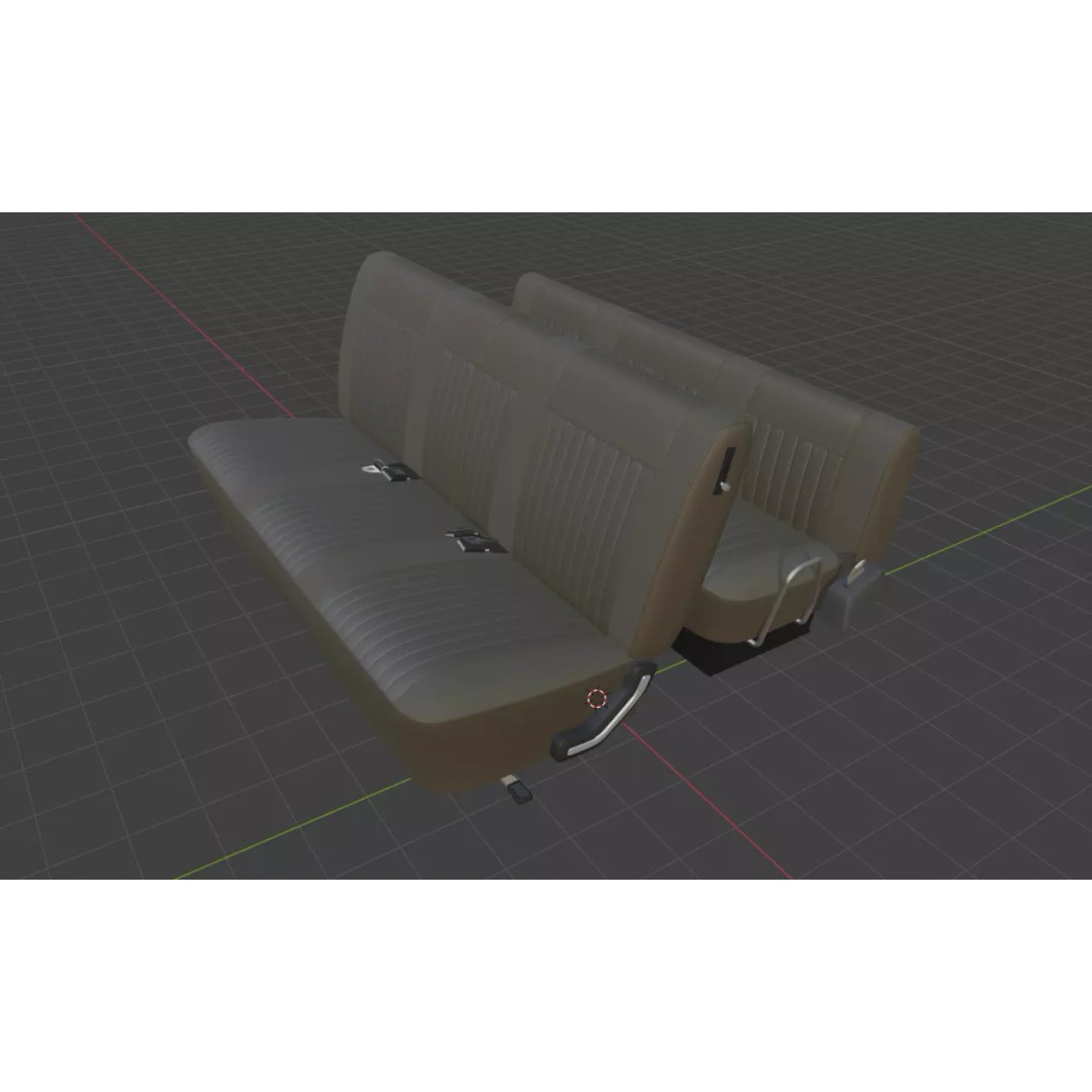 1978 F-350 SuperCab 3D Model – High Poly Truck with Bed Cap, Blender, OBJ - View 76