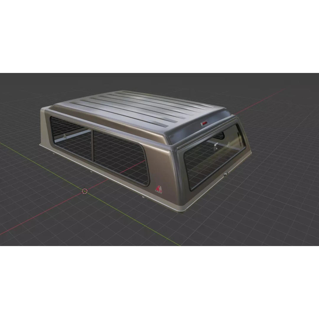 1978 F-350 SuperCab 3D Model – High Poly Truck with Bed Cap, Blender, OBJ - View 79