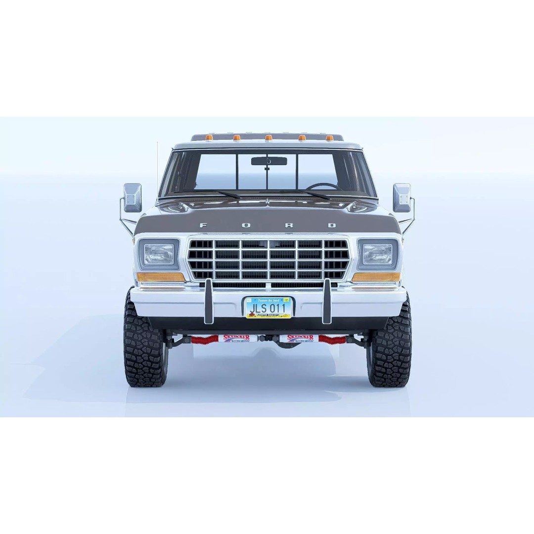 1978 F-350 SuperCab 3D Model – High Poly Truck with Bed Cap, Blender, OBJ - View 8