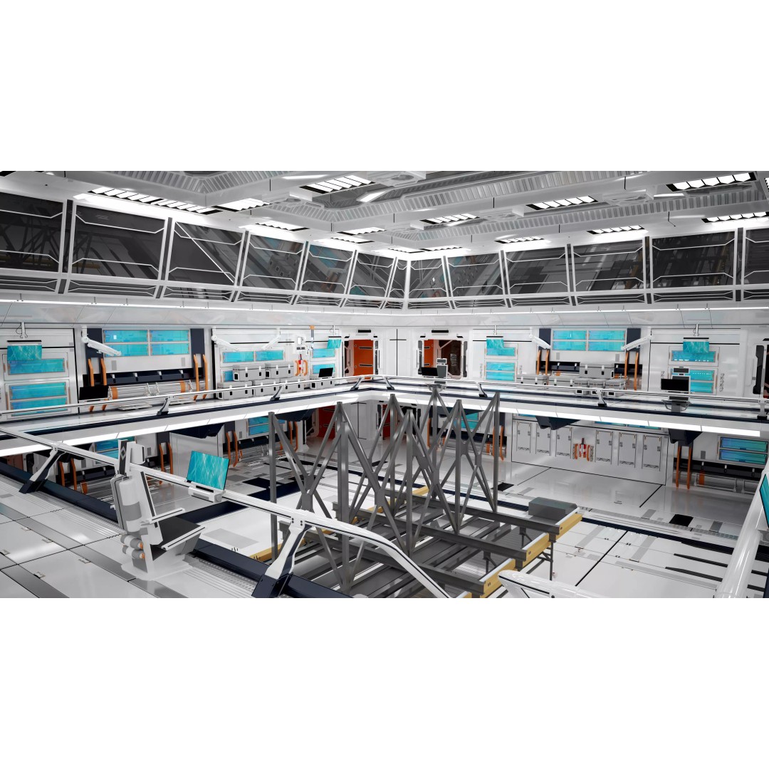 Car Factory 3D Model – Modern Automobile Production Workshop, FBX - View 7