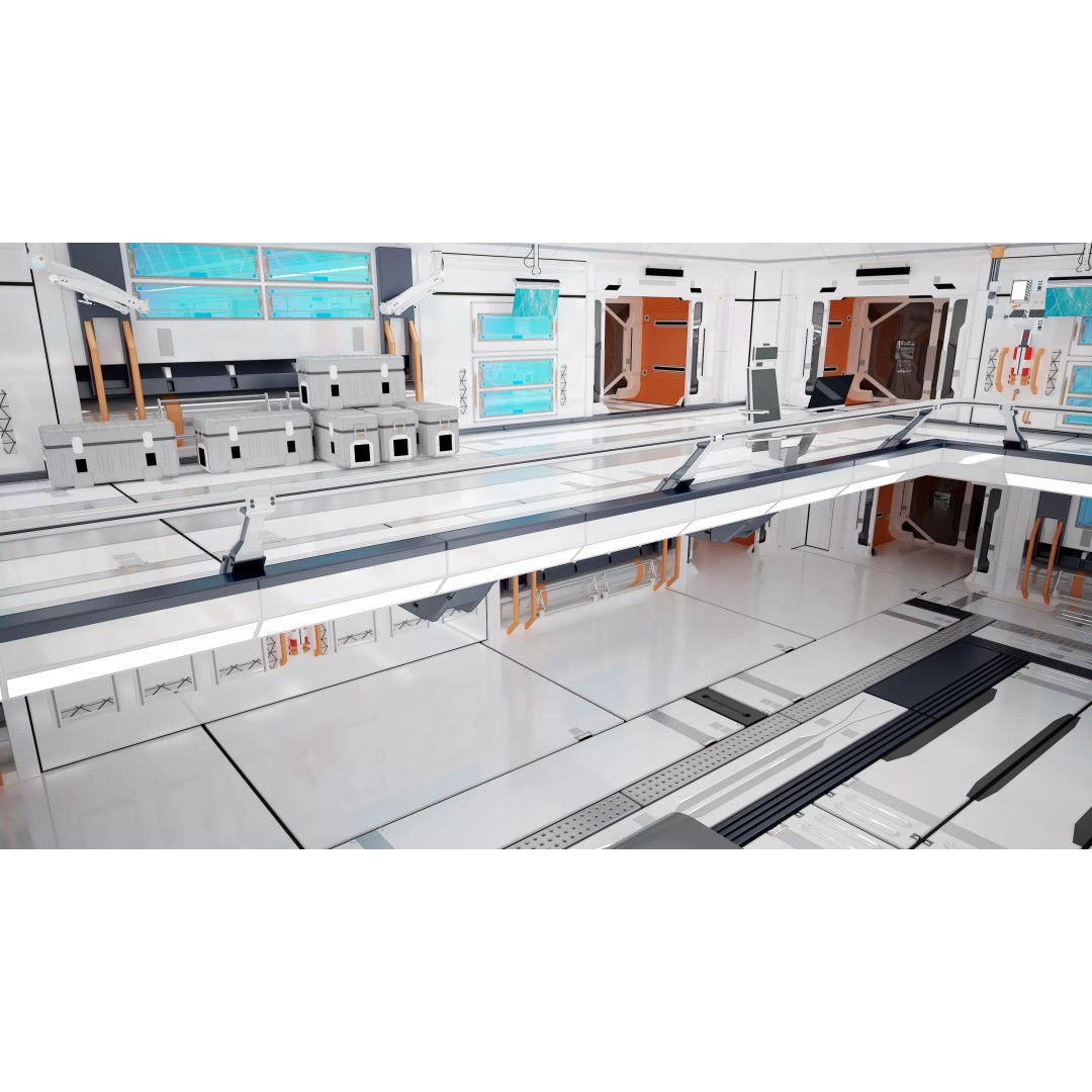 Car Factory 3D Model – Modern Automobile Production Workshop, FBX - View 9