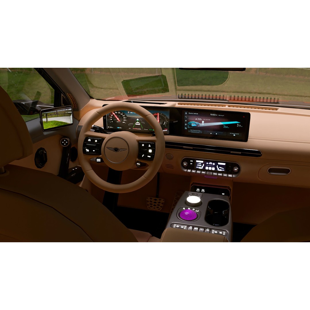 2025 Genesis GV60 3D Model – High Poly Car Asset, FBX, OBJ, PBR - View 7