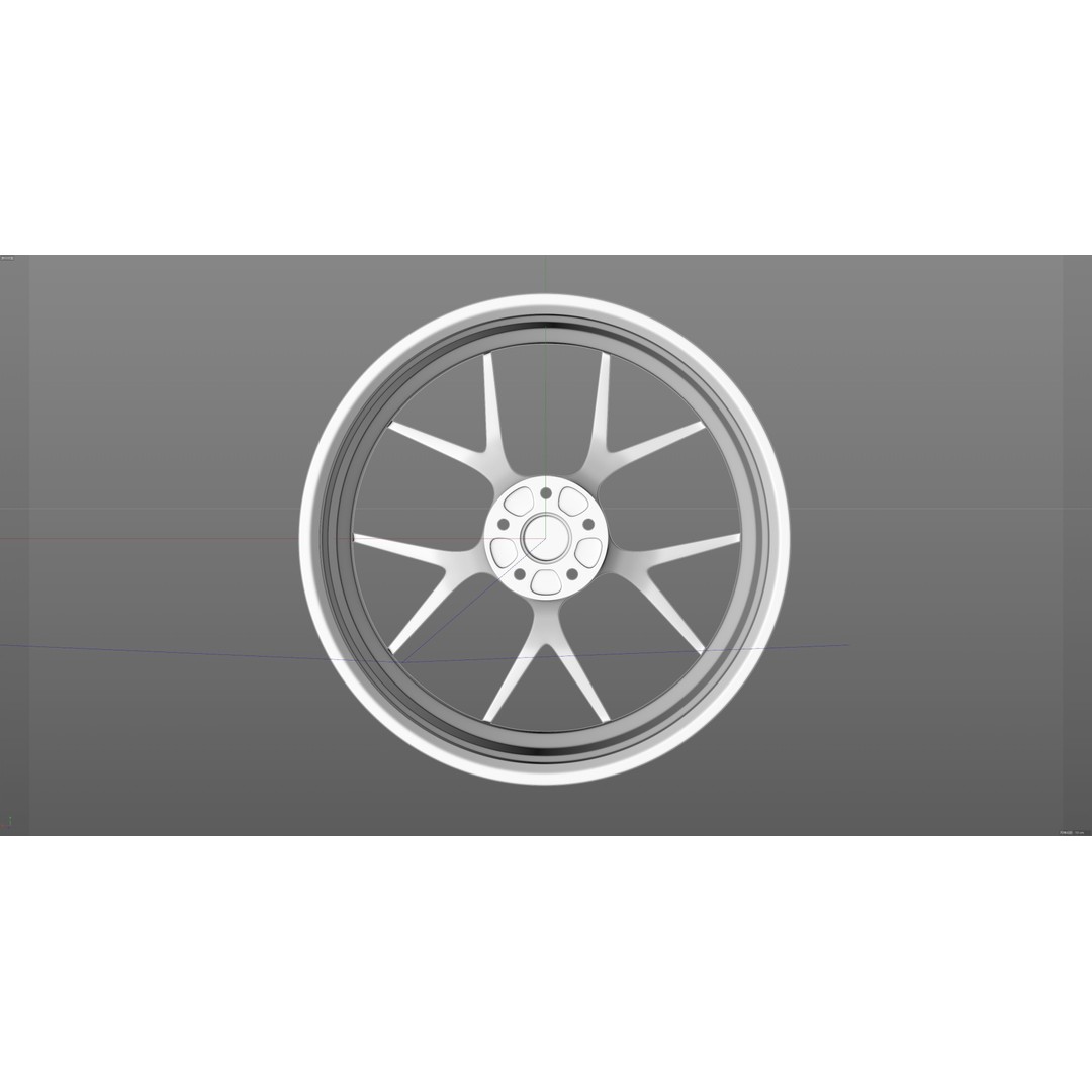 BBS FIR Low-Poly 3D Model – Vehicle Wheel Asset, FBX, OBJ - View 18