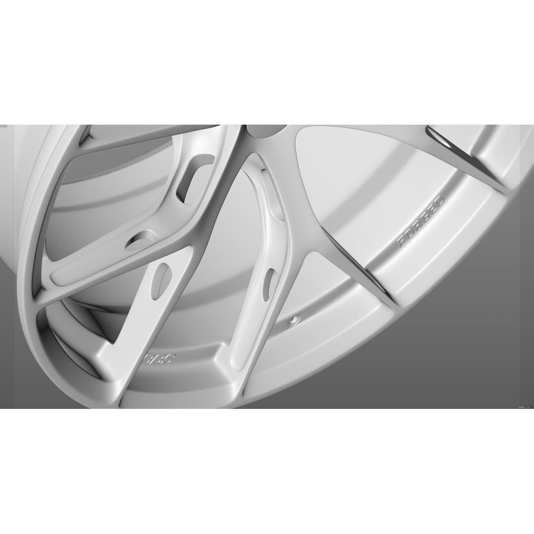 BBS FIR Low-Poly 3D Model – Vehicle Wheel Asset, FBX, OBJ - View 20