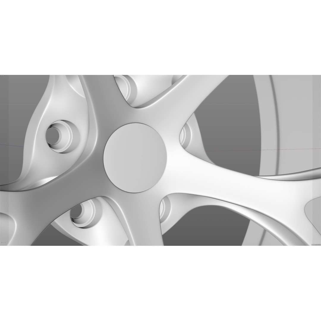BBS FIR Low-Poly 3D Model – Vehicle Wheel Asset, FBX, OBJ - View 21