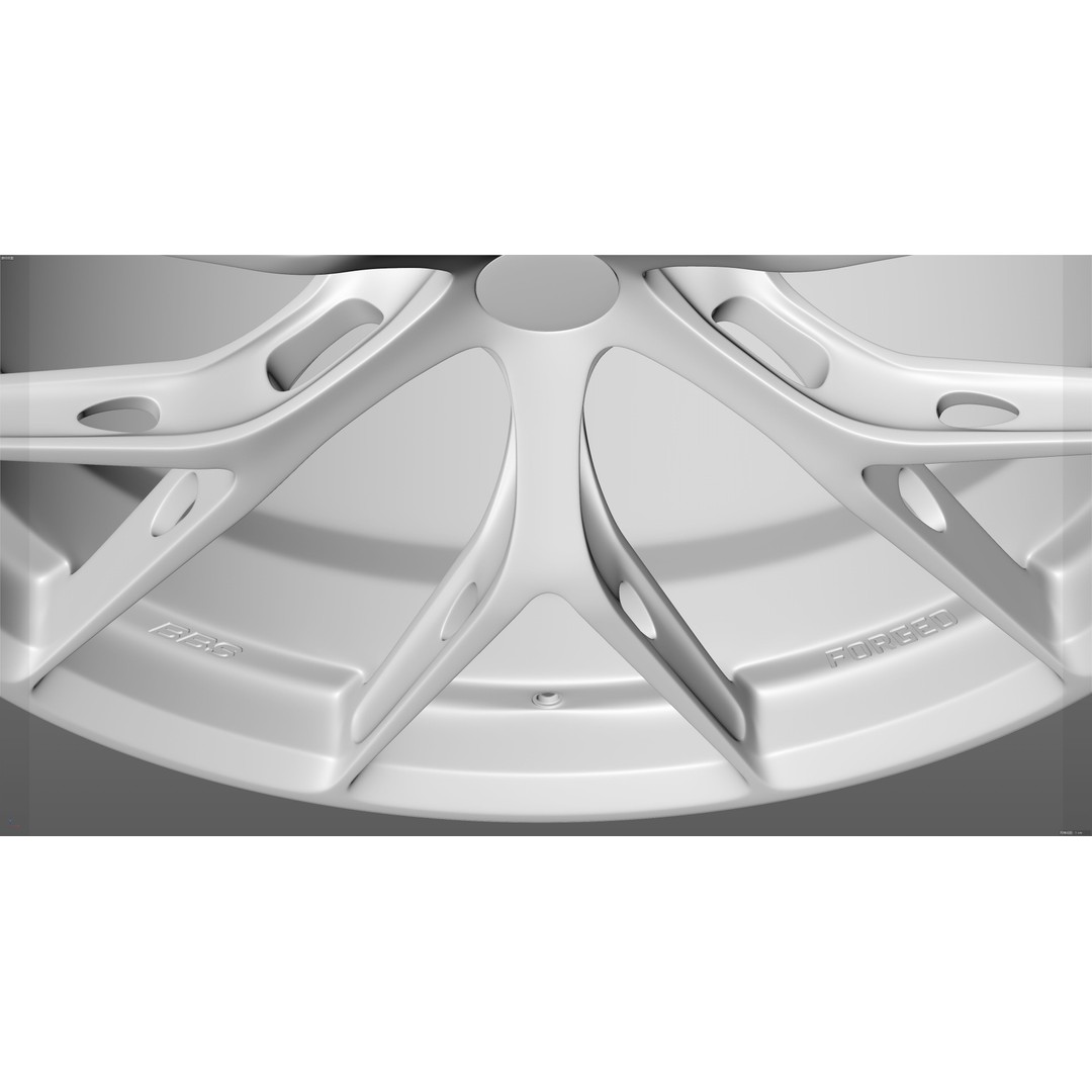 BBS FIR Low-Poly 3D Model – Vehicle Wheel Asset, FBX, OBJ - View 24