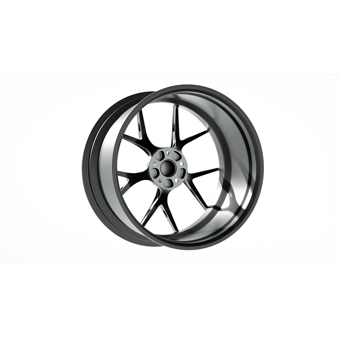 BBS FIR Low-Poly 3D Model – Vehicle Wheel Asset, FBX, OBJ - View 6