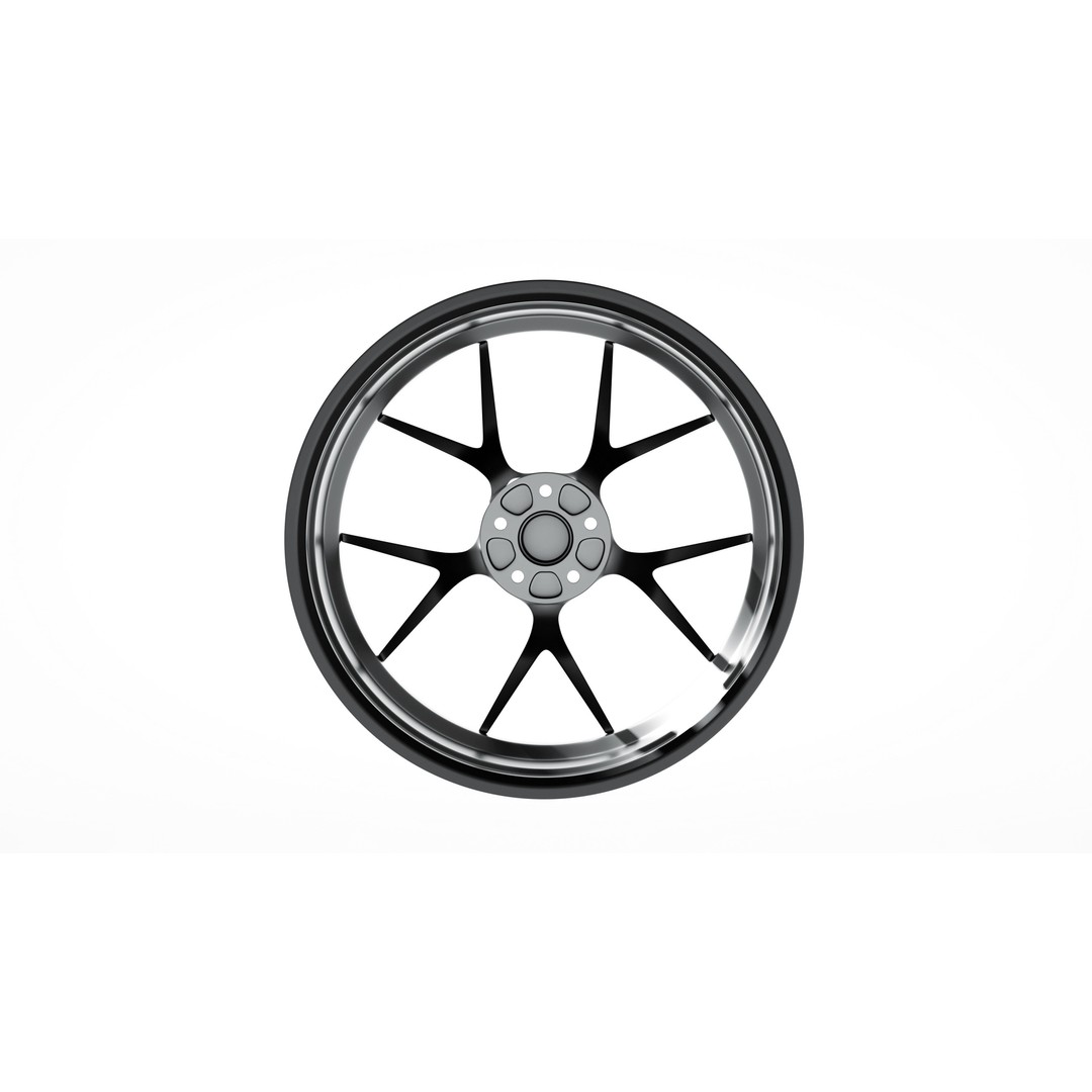 BBS FIR Low-Poly 3D Model – Vehicle Wheel Asset, FBX, OBJ - View 7