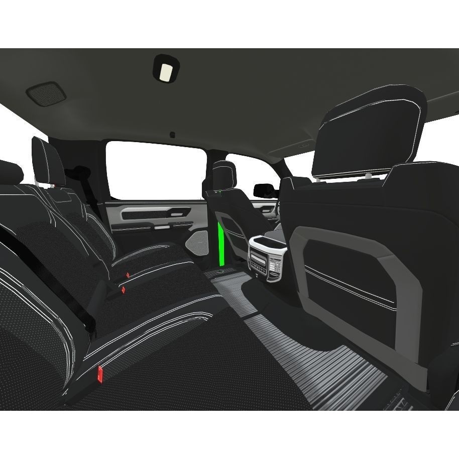 RAM TRX 1500 3D Model – High Poly Game-Ready Asset, FBX & OBJ - View 10