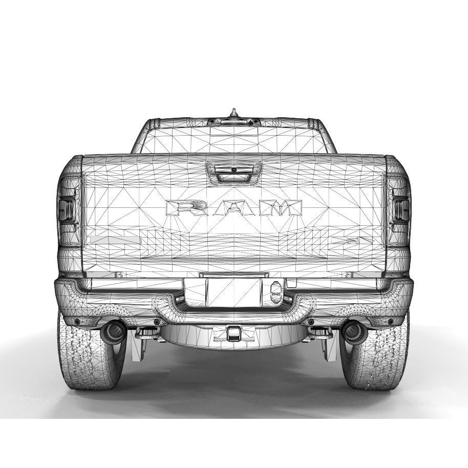 RAM TRX 1500 3D Model – High Poly Game-Ready Asset, FBX & OBJ - View 14