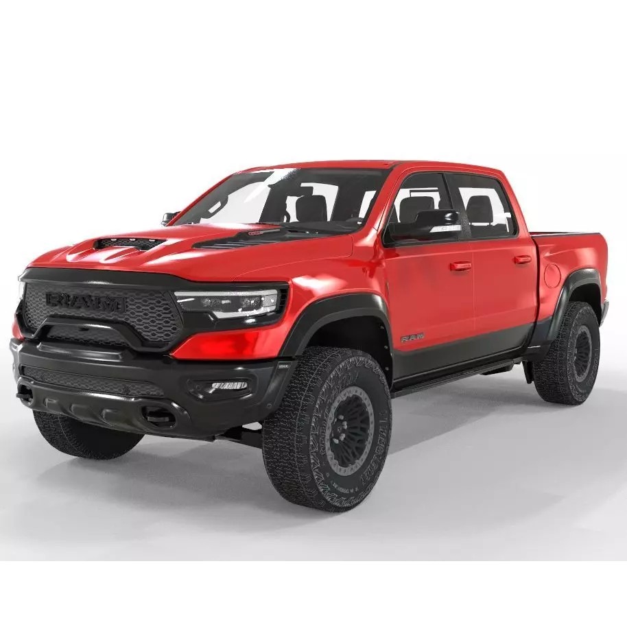 RAM TRX 1500 3D Model – High Poly Game-Ready Asset, FBX & OBJ - View 2