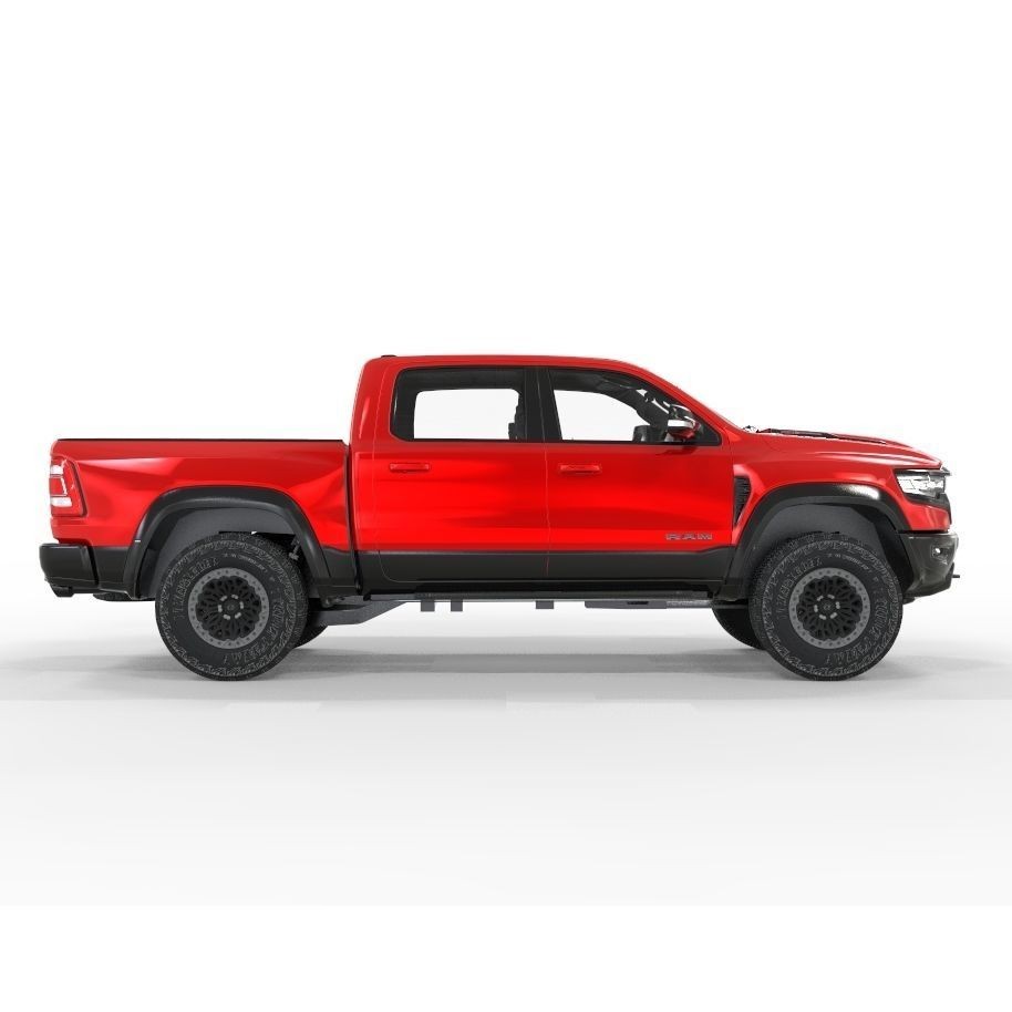 RAM TRX 1500 3D Model – High Poly Game-Ready Asset, FBX & OBJ - View 3