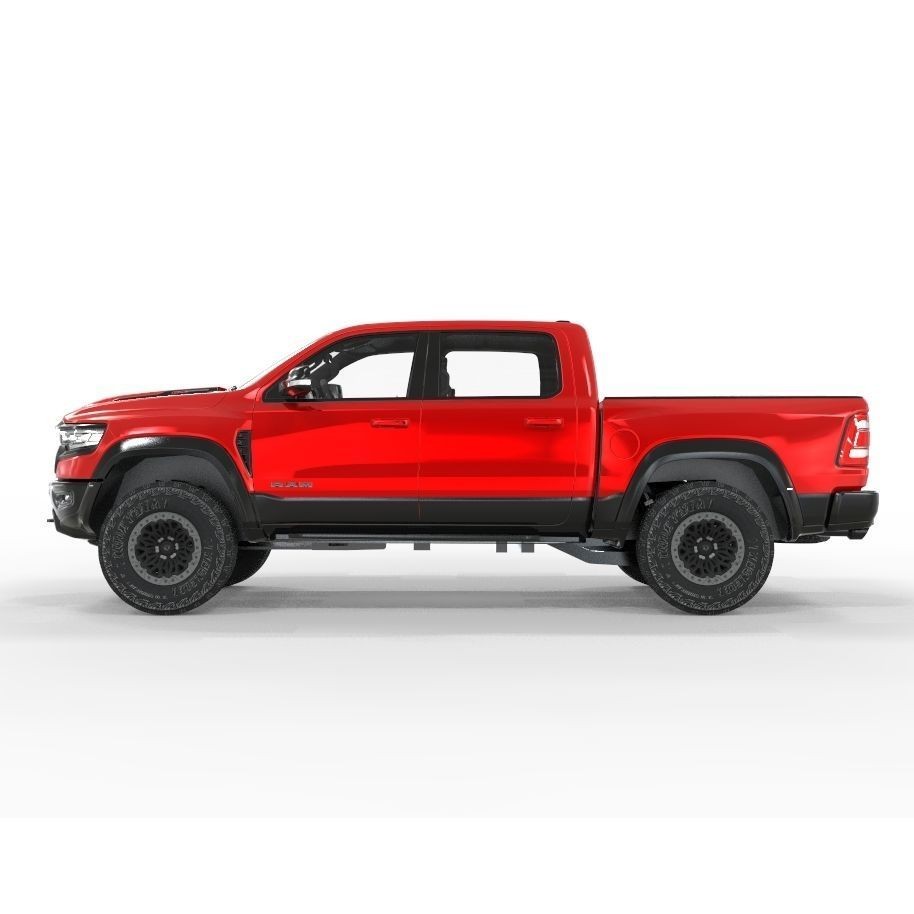 RAM TRX 1500 3D Model – High Poly Game-Ready Asset, FBX & OBJ - View 4