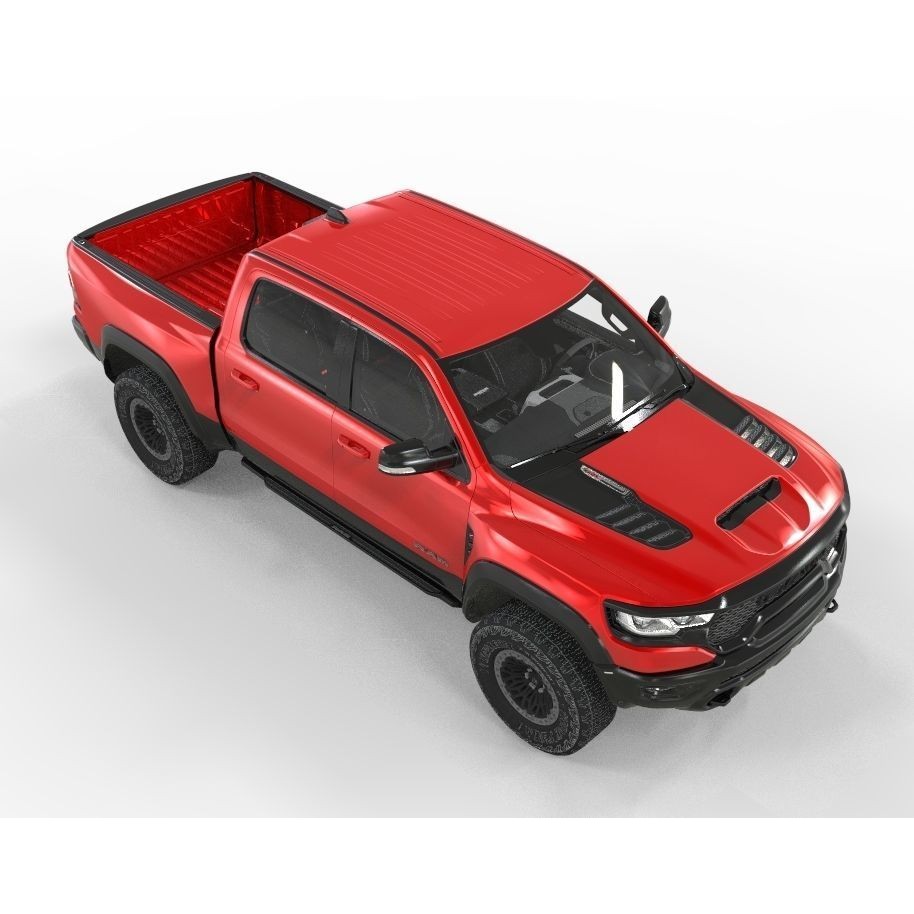 RAM TRX 1500 3D Model – High Poly Game-Ready Asset, FBX & OBJ - View 7