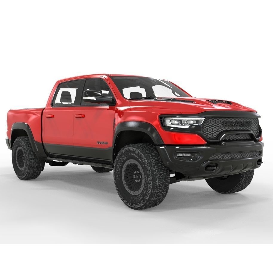 RAM TRX 1500 3D Model – High Poly Game-Ready Asset, FBX & OBJ - View 8