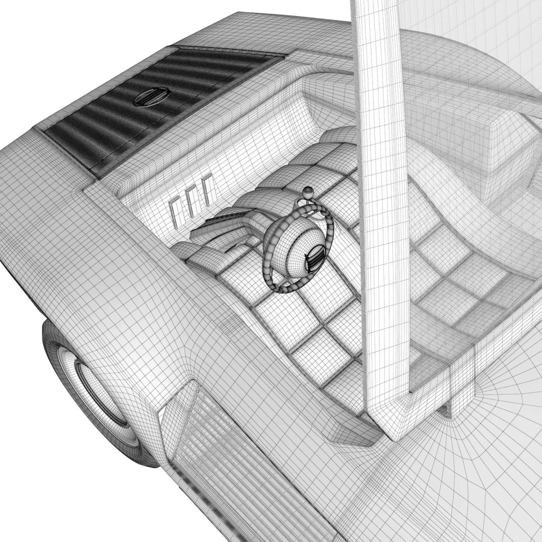 Lancia Stratos Zero 3D Model – High Detail Concept Car, FBX, OBJ