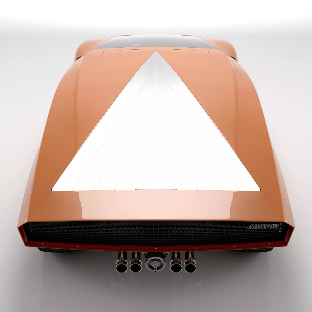 Lancia Stratos Zero 3D Model – High Detail Concept Car, FBX, OBJ - View 14